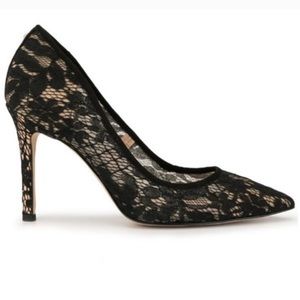 Sam Edelman Hazel Black Lace Pumps size 7.5